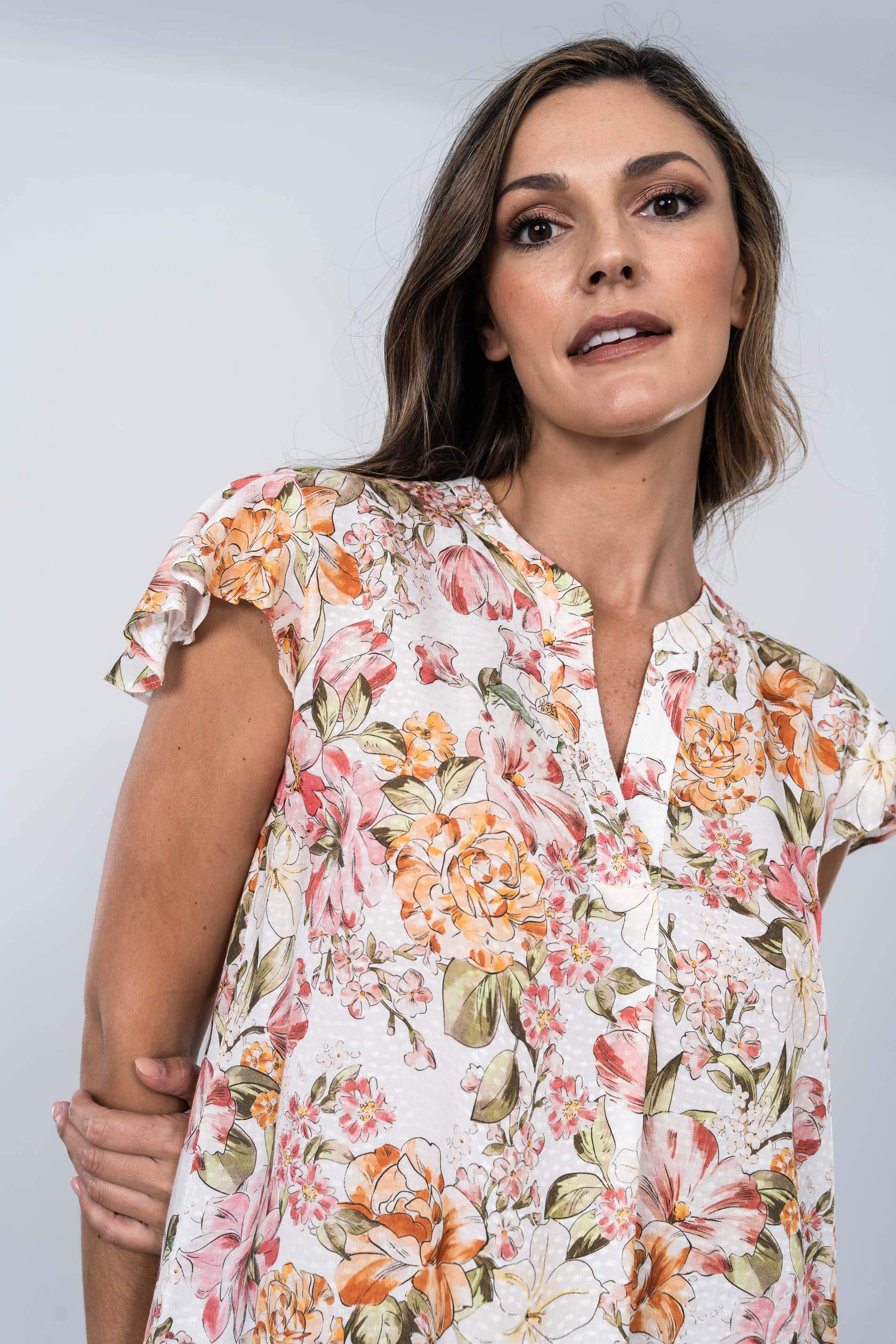 BLUSA FLORAL TABLA