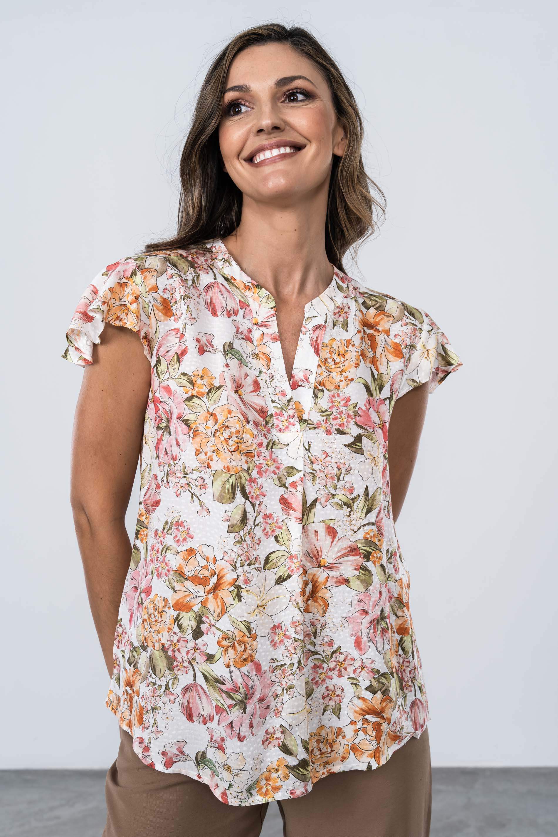 BLUSA FLORAL TABLA