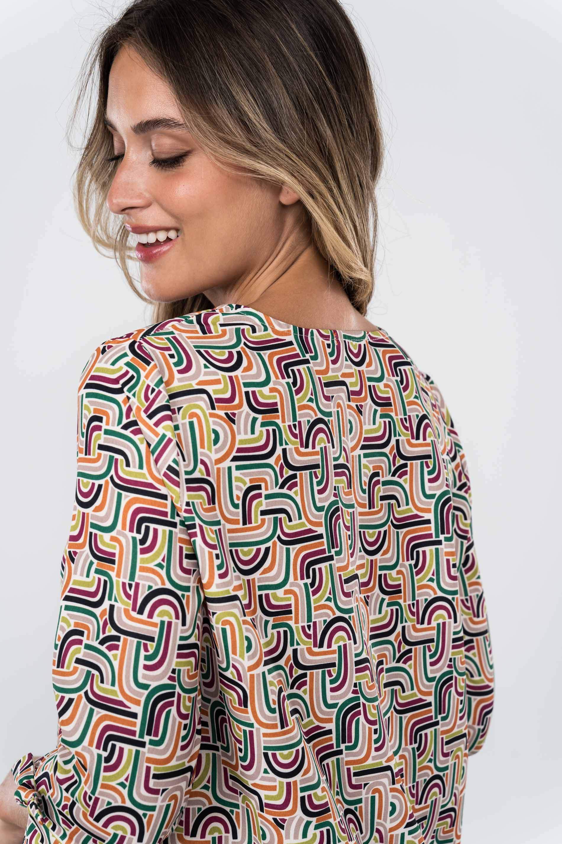 BLUSA ESTAMPADO GEOMETRICO