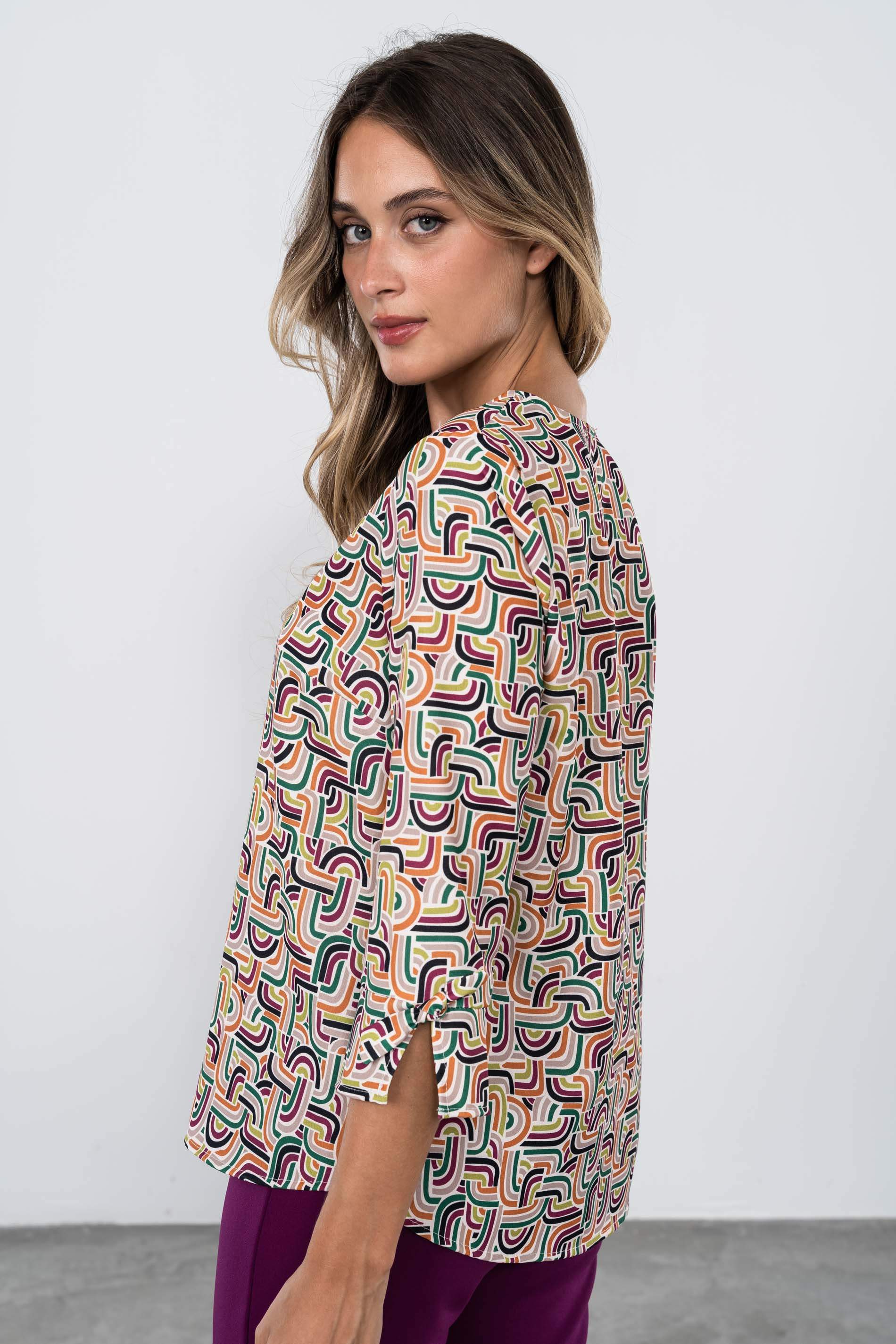 BLUSA ESTAMPADO GEOMETRICO