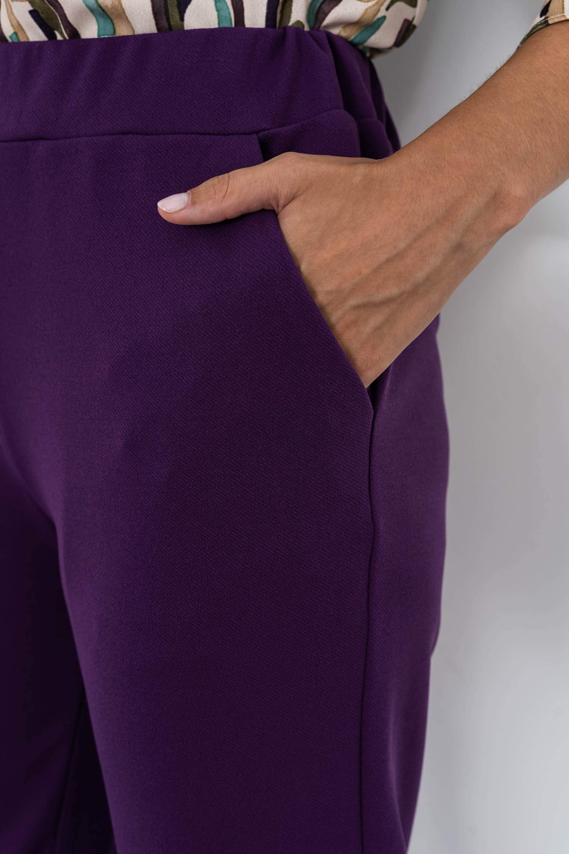 PANTALÓN HOLGADO VESTIR MORADO