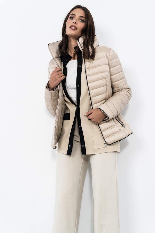 PARKA VIVOS CUELLO BEIGE