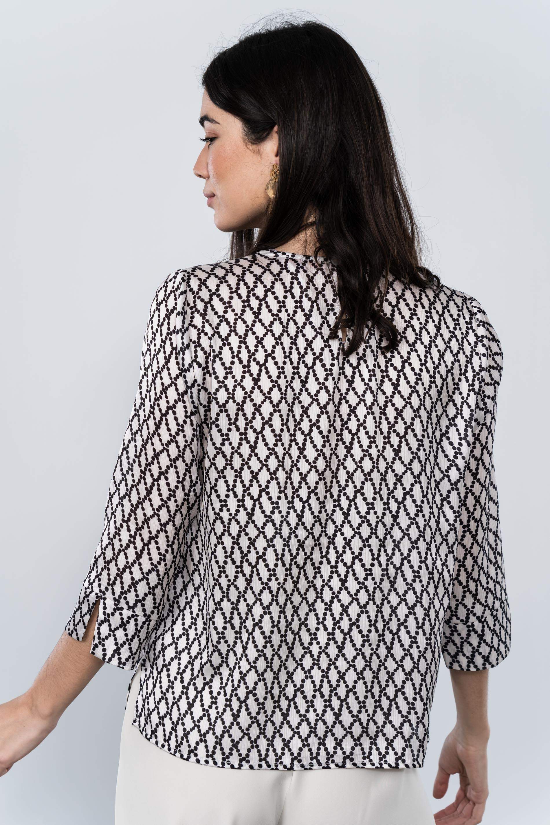 BLUSA CRUCETA TOPOS 