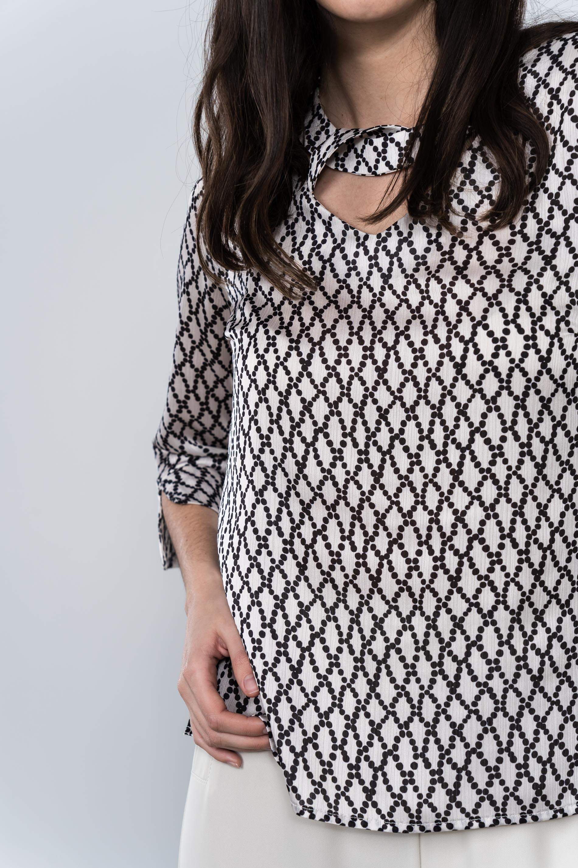 BLUSA CRUCETA TOPOS 