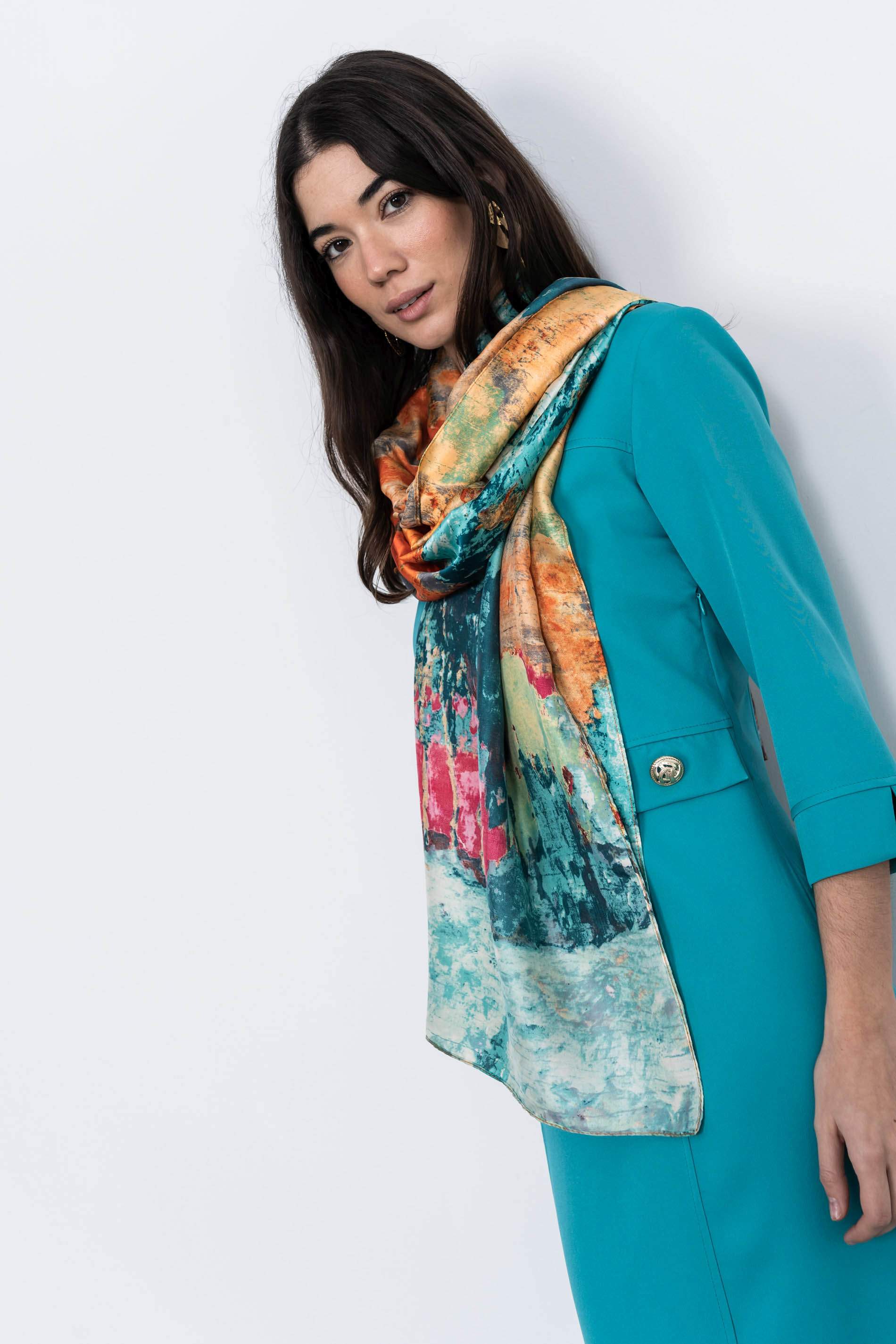 FOULARD EFECTO SEDA COLORES