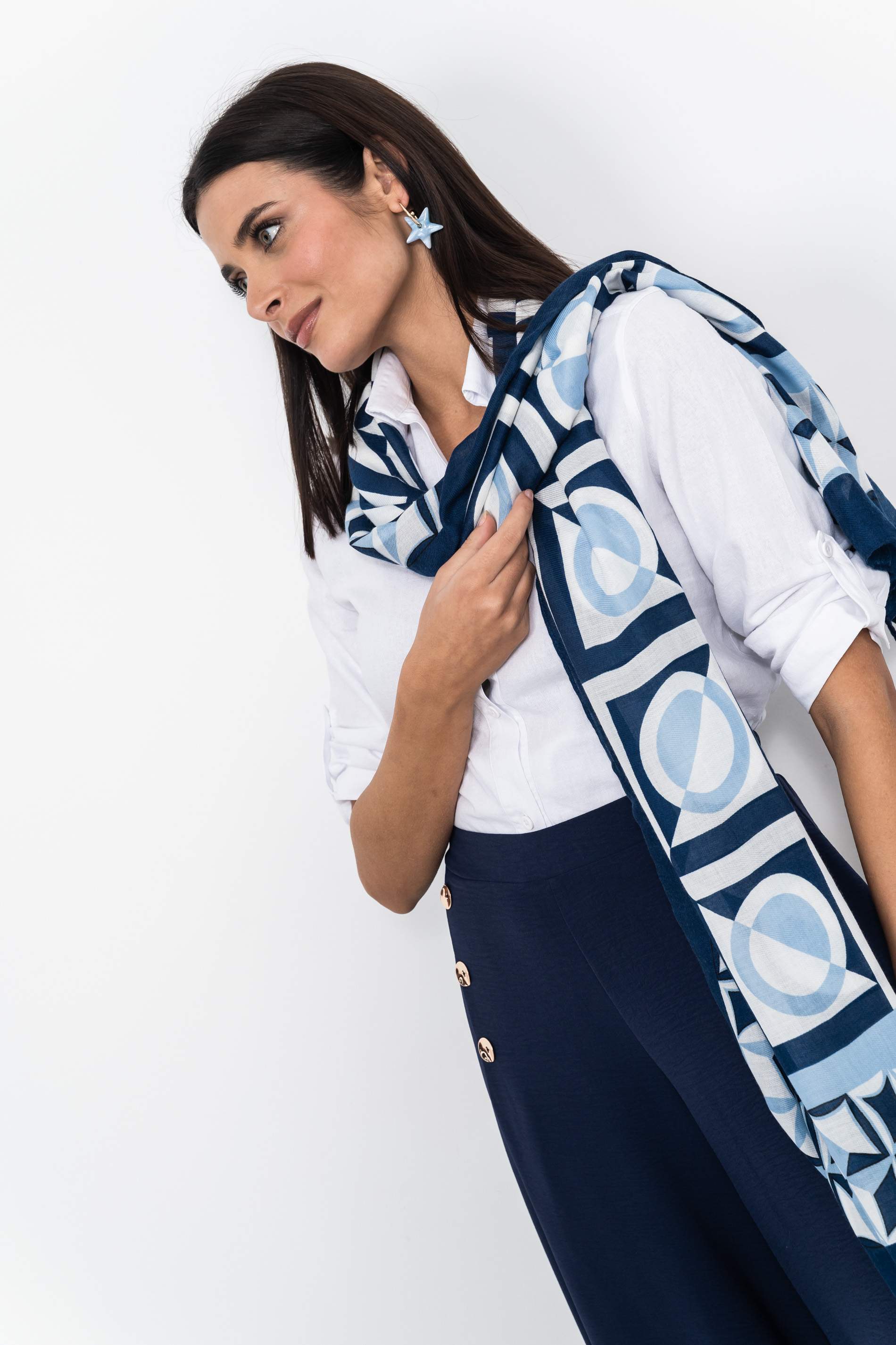 FOULARD CUADROS COMBINADOS