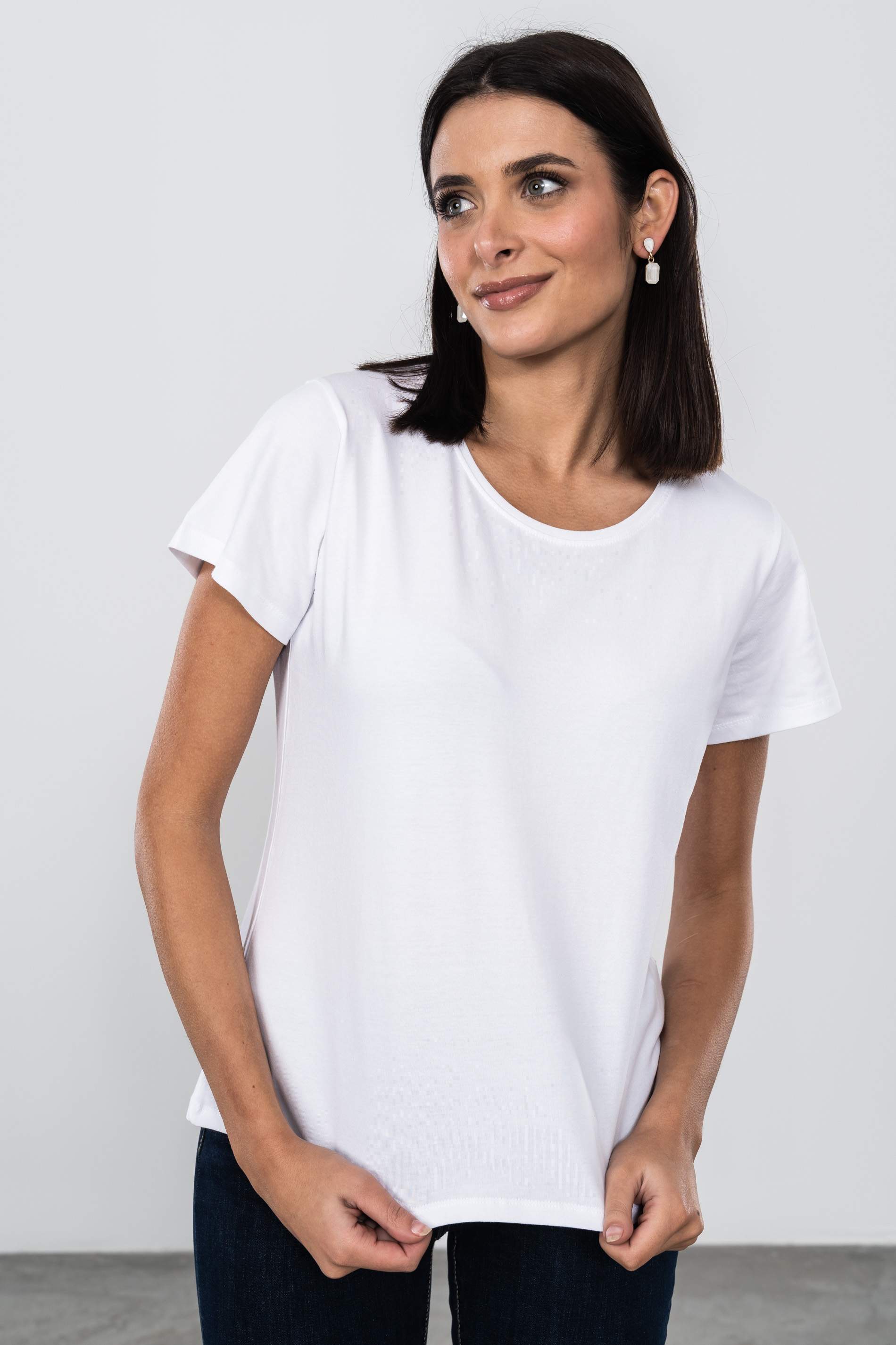 CAMISETA BÁSICA MANGA CORTA BLANCA